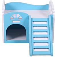 Hamster House- 3Colors Pet Hamster Castle Sleeping House Nest Ejercicio de juguete Juguete de dos pisos Pequeño…